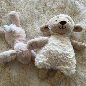 AUTHENTIC Jellycat Cream and Tan Stuffed Animals